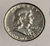 1957 Franklin Half Dollar, Choice Proof. (21770)