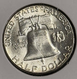1958 Franklin Half Dollar, Choice Uncirculated. (21772)