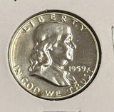 1959 Franklin Half Dollar, Choice Proof. (21778)