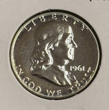 1961 Franklin Half Dollar, Choice Proof. (21790)
