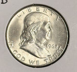 1962-D Franklin Half Dollar, Choice Uncirculated. (21798)