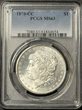 1878-CC Morgan Silver Dollar, MS63 PCGS  (21838)