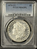 1878-CC Morgan Silver Dollar, MS62PL PCGS  (21842) Tough in Prooflike