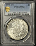 1878-CC Morgan Silver Dollar, MS61 PCGS GS (21846)