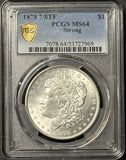 1878 7/8TF Strong Morgan Silver Dollar, MS64 PCGS GS (21848)