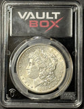 1884-S Morgan Silver Dollar, AU55 PCGS VaultBox  (21866)