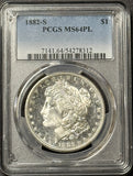 1882-S Morgan Silver Dollar, MS64PL PCGS  (21870)