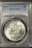 1887 Morgan Silver Dollar, MS65 PCGS  (21880)
