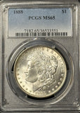 1888 Morgan Silver Dollar, MS65 PCGS  (21882)