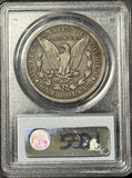 1890-CC Tailbar Morgan Silver Dollar, F-12, PCGS+CAC  (21886)