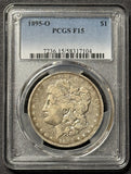 1895-O Morgan Silver Dollar, F-15 PCGS, (21904)