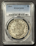 1893 Morgan Silver Dollar, VF35 PCGS, (21912)