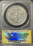 1893  Morgan Silver Dollar, VF30 Det. ANACS VAM-4 DBL Stars  (21916)