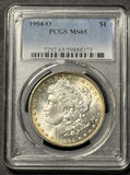 1904-O Morgan Silver Dollar, MS65 PCGS,  (21922)