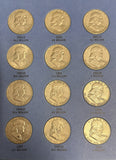1948-1963 Complete Franklin Half Dollar Set, Nicely Circulated, 35 Coins (21952)