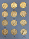 1948-1963 Complete Franklin Half Dollar Set, Nicely Circulated, 35 Coins (21963)