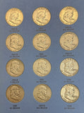 1948-1963 Complete Franklin Half Dollar Set, Nicely Circulated, 35 Coins (21963)