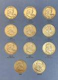 1948-1963 Complete Franklin Half Dollar Set, Nicely Circulated, 35 Coins (21963)