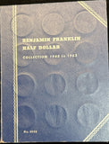 1948-1963 Complete Franklin Half Dollar Set, Nicely Circulated, 35 Coins (21963)