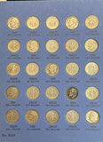 1946-1964 Complete Roosevelt Dime Set, Nicely Circulated, 48 Coins (21972)