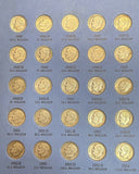 1946-1964 Complete Roosevelt Dime Set, Nicely Circulated, 48 Coins (21976)