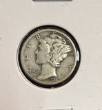 1924-D Mercury Head Dime, Nice VF. (22060)