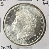 1880-S Morgan Silver Dollar, Choice Uncirculated, (22078)