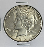 1935 Peace Silver Dollar, Choice Uncirculated. (22092)