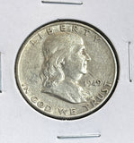 1949-S Franklin Half Dollar, Circulated, (22112)