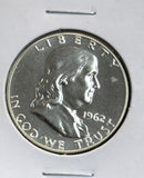 1962 Franklin Half Dollar, Choice Proof. (22116)