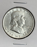 1948 Franklin Half Dollar, Uncirculated, (22124)