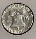 1953-S Franklin Half Dollar, Nice Unc, (22139)