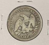1861-S Seated Liberty Half Dollar, Circulated. (22150)