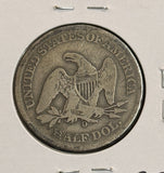1861-O Seated Liberty Half Dollar, Circulated. (22162)
