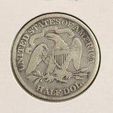 1872 Seated Liberty Half Dollar, Circulated. (22164)