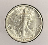 1917 Walking Liberty Half Dollar, Choice Uncirculated, (22174)