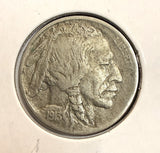1913-D T-2 Buffalo Nickel, XF+ (22186)