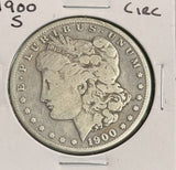 1900-S Morgan Silver Dollar, Circulated. (22196)