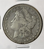 1903-S Morgan Silver Dollar, Nicely Circulated. (22200)