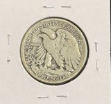 1918-D Walking Liberty Half Dollar, VG, (22210)