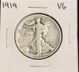 1919 Walking Liberty Half Dollar, VG, (22216)