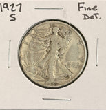 1927-S Walking Liberty Half Dollar, Fine Details , (22220)