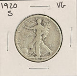1920-S Walking Liberty Half Dollar, VG , (22224)