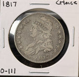 1817 Capped Bust Half Dollar, O-111  Nice Original XF (22263)