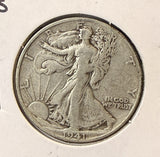 1941-S Walking Liberty Half Dollar, Nicely Circulated, (22294)