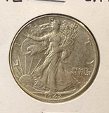 1942 Walking Liberty Half Dollar, Lightly Circulated, (22296)