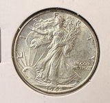 1942 Walking Liberty Half Dollar, Choice Uncirculated, (22298)