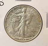 1942-D Walking Liberty Half Dollar, Choice Uncirculated, (22302)