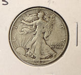 1942-S Walking Liberty Half Dollar, Nicely Circulated, (22304)
