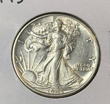 1943 Walking Liberty Half Dollar, Nice Uncirculated, (22308)